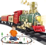Christmas Toy Train Set For Kids Ages 3-8 Battery Operated With Lights & Sound. Fixed Price $47.99.