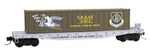 Micro-trains 045 00 508 Scale Usaac 50' Flat Car W/"special Deliver" Container. Fixed Price $24.95.