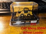 Cat Diescast Micro 950M Wheel Loader, 1:144 Scale, Guage Compatible, New. Fixed Price $14.20.