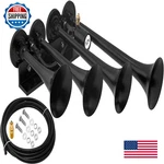 Vixen Horns Train For Truck/car. 4 Air Black Trumpets Xlong. Super. Fixed Price $174.55.
