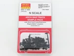 Micro-trains Mtl 00311000 (1010-S) Arch Bar Trucks W/couplers Sampler 2 Pair. Fixed Price $27.95.