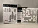 Forever Forest Set & Dies Stampin Up Trees Snow Moon Stars 2508. Fixed Price $64.95.