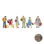 Kato Ho Scale Preiser Traveler Figures Set 6-PACK Model Train Diorama Accessory. Fixed Price $28.67.
