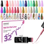 Jodsone Gel Polish Nail Art Liner Set 32 Colors Orange Grey Pink Green Blue. Fixed Price $32.08.
