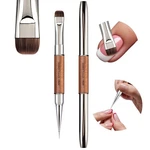 Gswoi Dual Head Acrylic Nail Brush-french Tip & Liner FRENCH+9MM. Fixed Price $23.24.