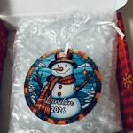 Personalized Acrylic Christmas Ornament Box Ribbon Landon 2026. Fixed Price $9.99.