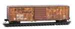 Micro Trains Scale 50' Boxcar Weathered Burlington Northern #249244. Fixed Price $24.76.