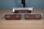 Scale Micro Trains /kadee Southern Car Lot - Box (2) & Gondola (1). Fixed Price $49.99.