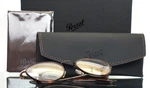 Persol 2410-V-J 992 Black Havana Mens Round Full Rim Eyeglasses 49-20-140 B:43. Fixed Price $149.99.