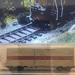 Micro-trains Erie Lackawanna 40' Box Car Scale Gray Red Single Door Plastic. Fixed Price $36.20.