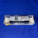Micro-trains 23180 Scale 40' Standard Boxcar Double Door Great Northern 3345. Fixed Price $15.00.