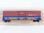 Z Micro-trains Mtl 51144192 Bnsf Railway Box Car #713035 W/ Halloween Graffiti. Fixed Price $36.95.