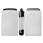 Blackberry Phone Authentic White Leather Case Slim Pocket Pouch Cover Sleeve Oem. Fixed Price $11.39.